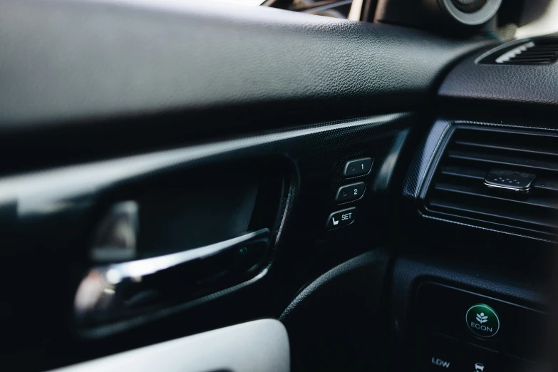 there is an electronic interface on the dashboard