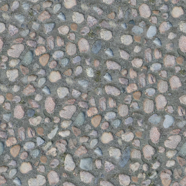 a bunch of rocks sitting on top of a stone ground