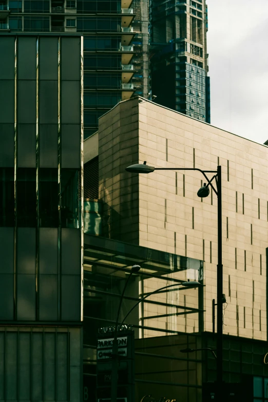 a view of a large building from across the street