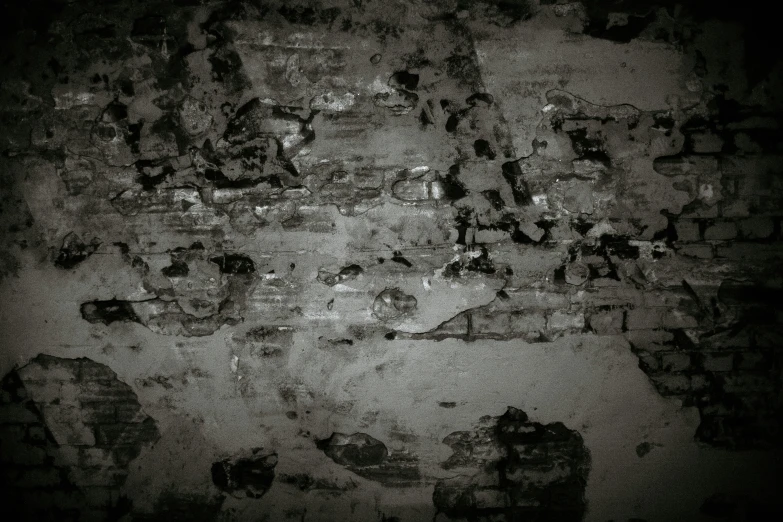 dark and black image of an area with lots of footprints