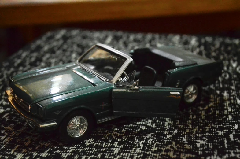 a close up of a toy model car