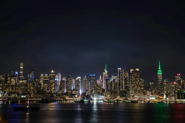 a view of the city from across the water