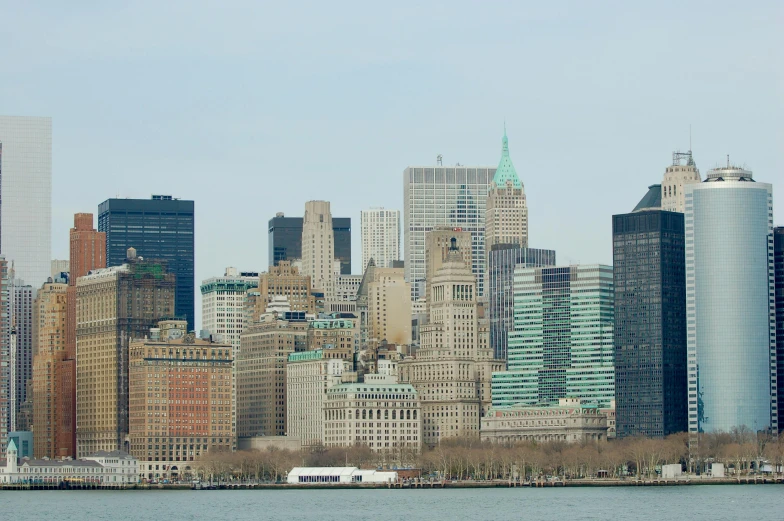 a city with large skyscrs in the background