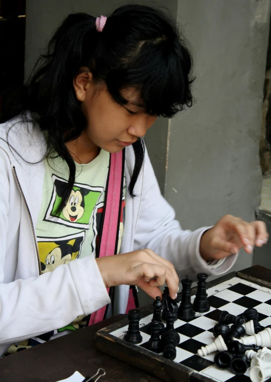  playing chess in a play room