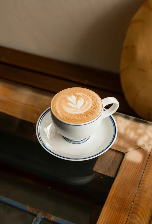 a cup of coffee sitting on top of a saucer