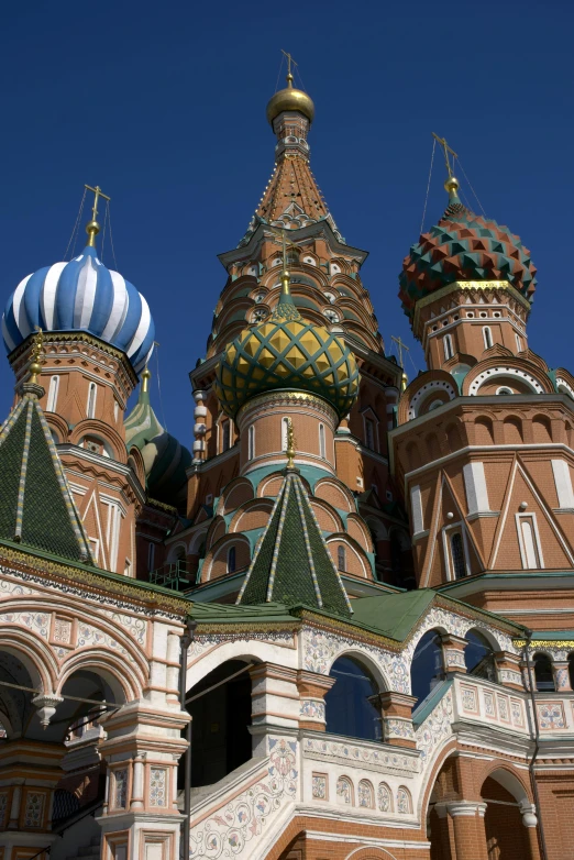 the building has two steeples on the roof