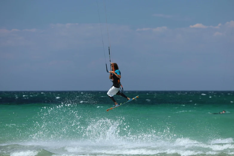 a person on some water surfing in the ocean