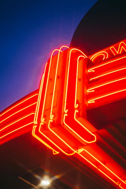 a neon neon sign for an art department