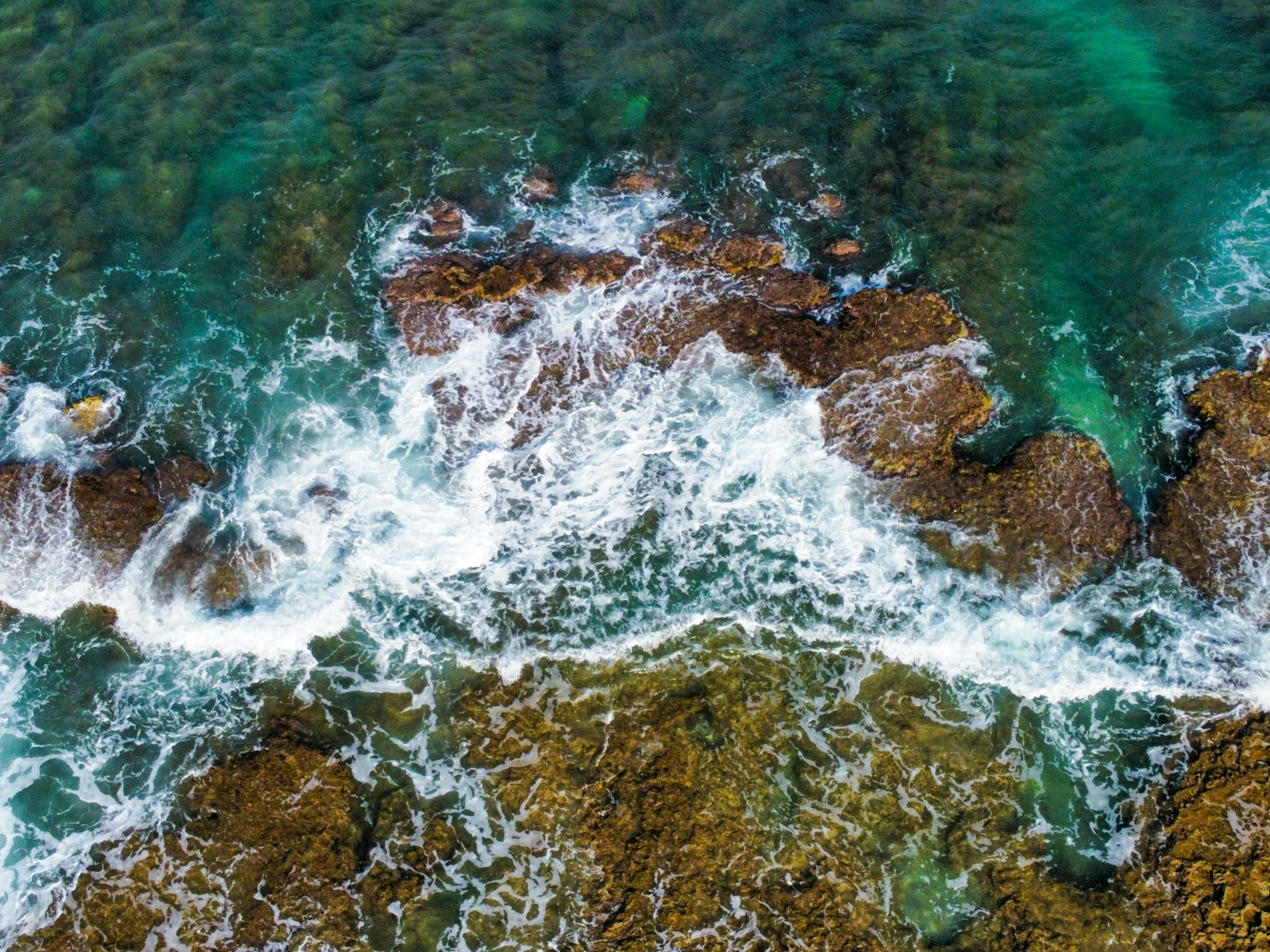 a view of a body of water that is very close to shore