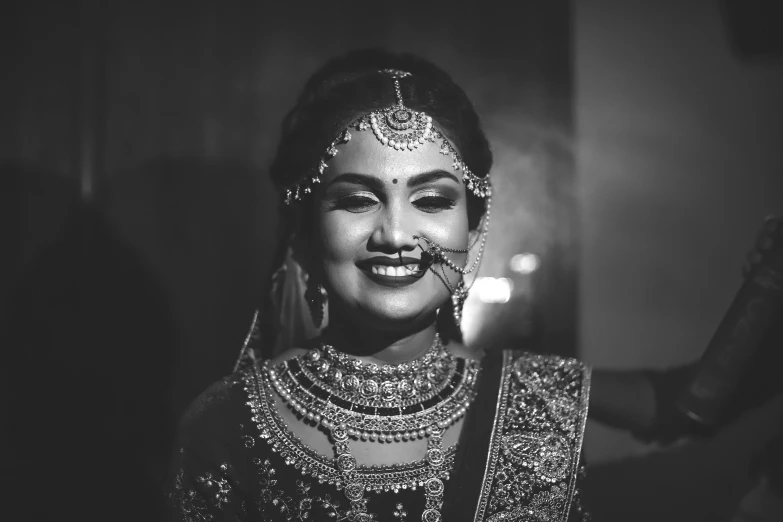 a bride poses for a wedding po