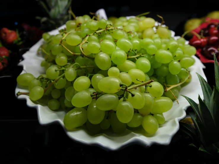 gs sit on a serving tray and other fruits