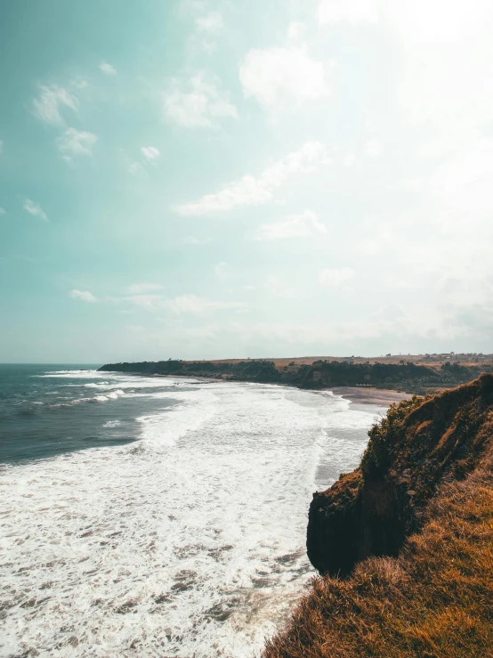 some very pretty waves on the ocean shore