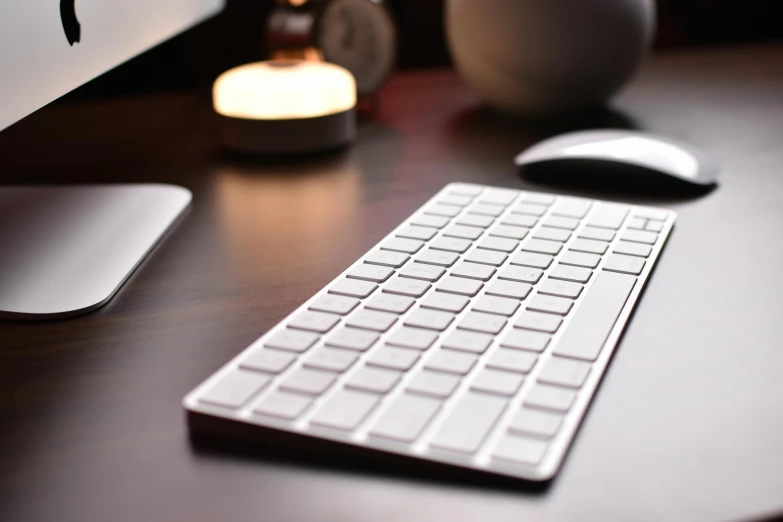 a close up of a keyboard and mouse