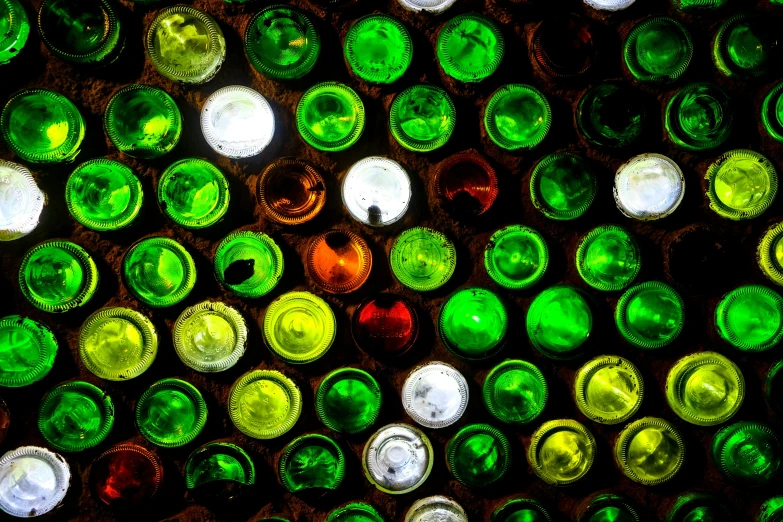 a close up view of a bottle that looks like it's been taken from behind