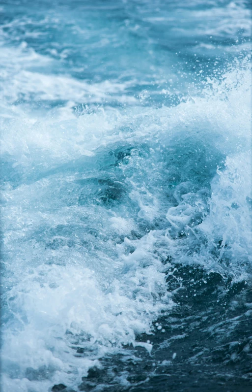 the surf has foamy waves on the ocean