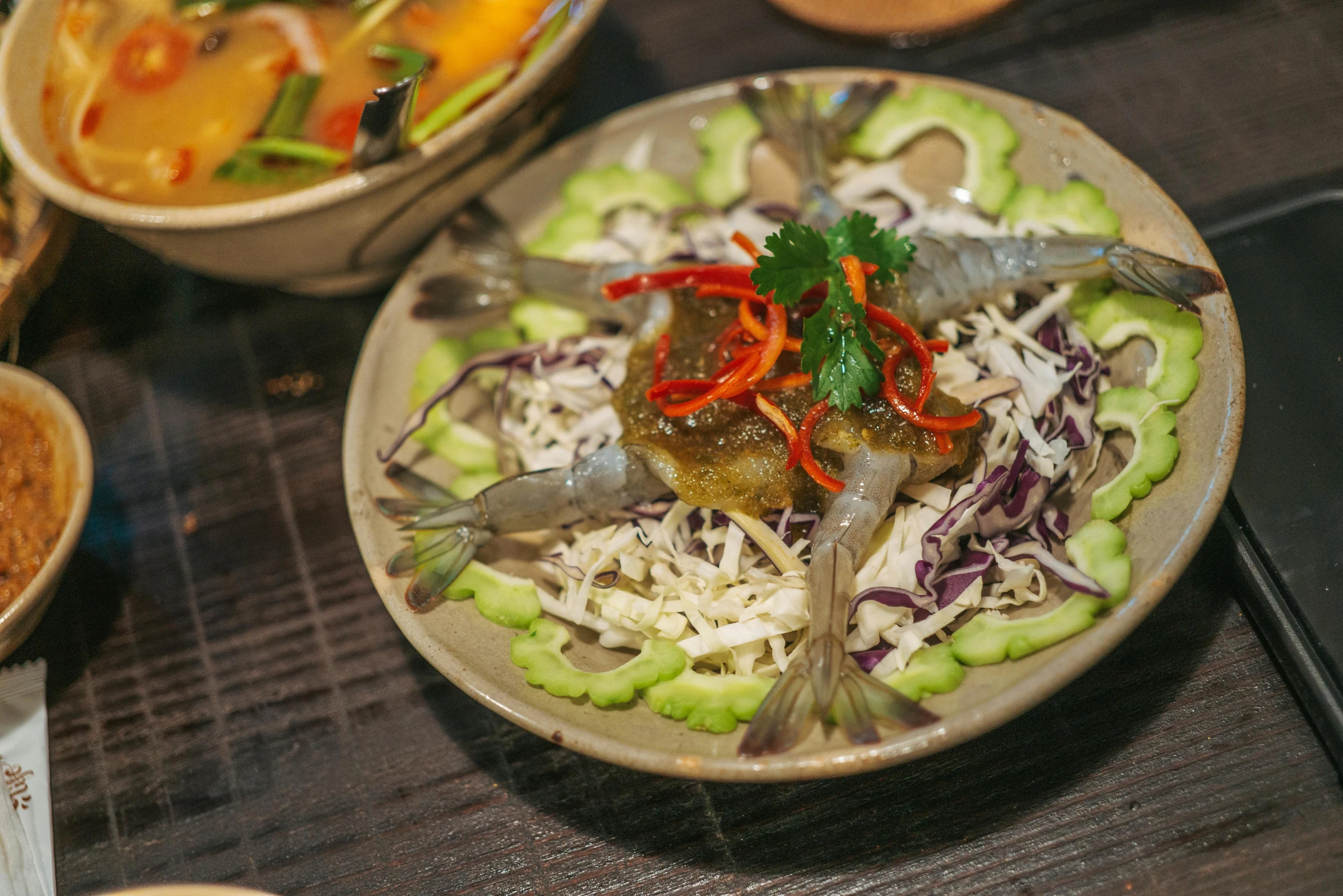 two different types of food displayed in bowls