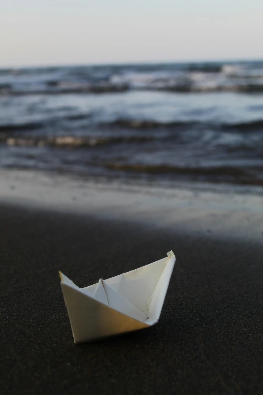 the paper boat has just been made by someone who had a party