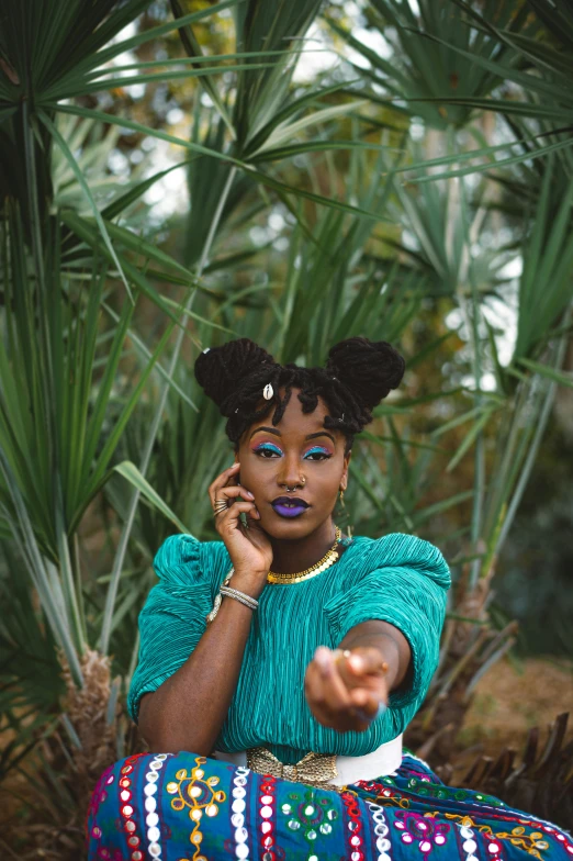 an image of a woman talking on the phone