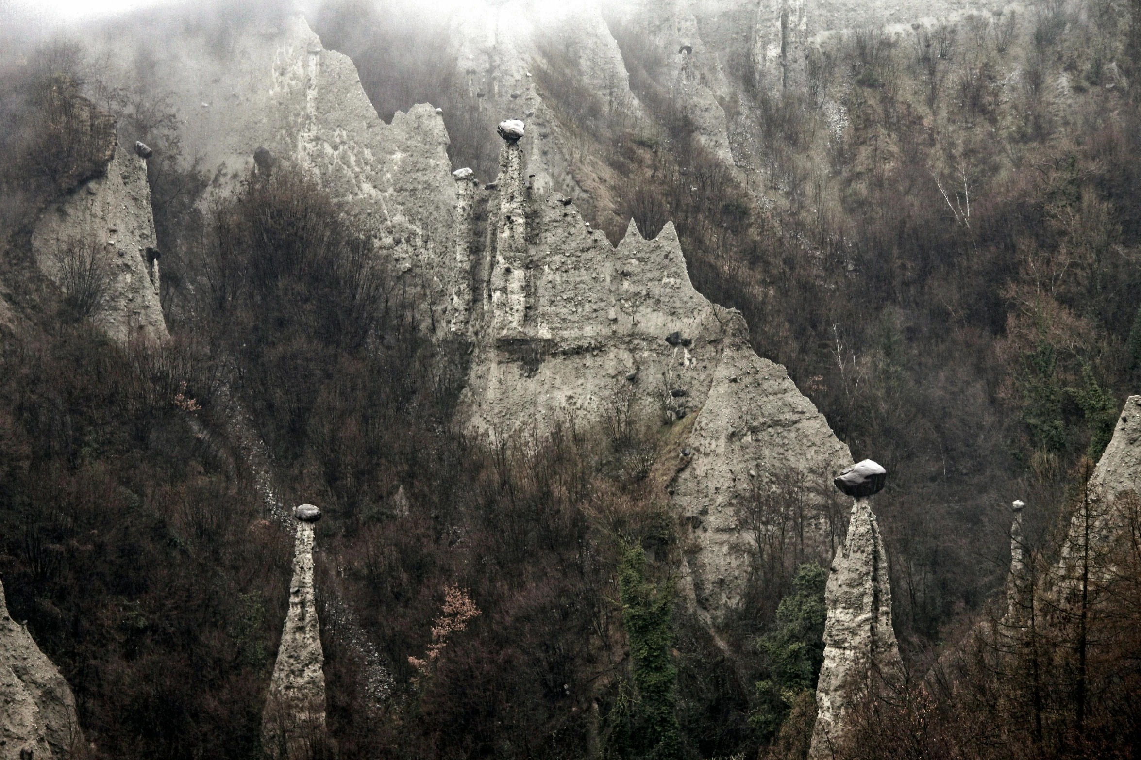 an artistic po of a castle rock formation