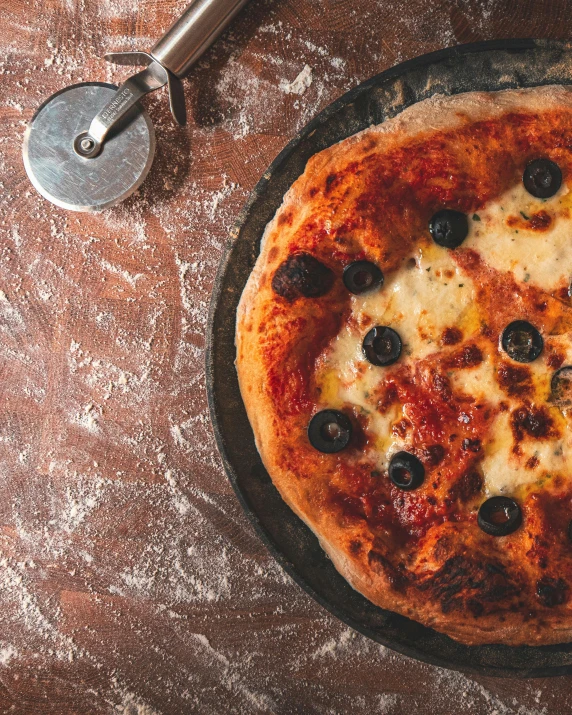 a pizza that is sitting on a plate