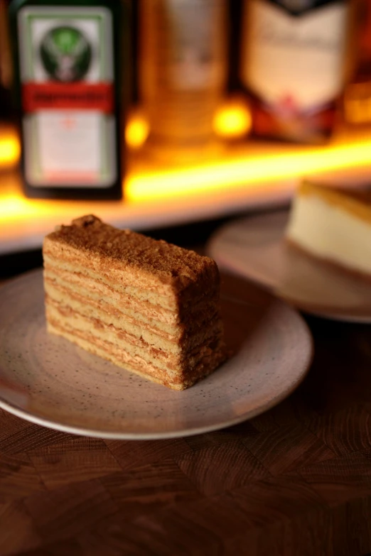 a piece of cake sitting on top of a plate