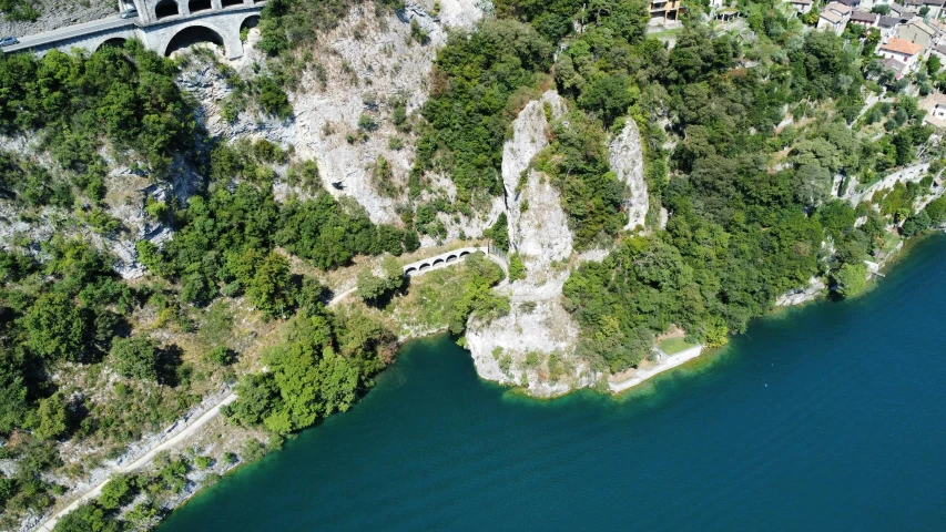 a big long bridge over some water by itself