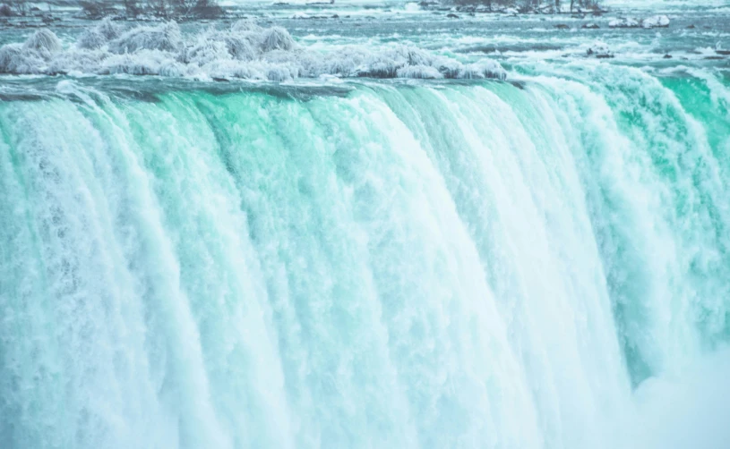 an image of waterfalls and rapids in the water