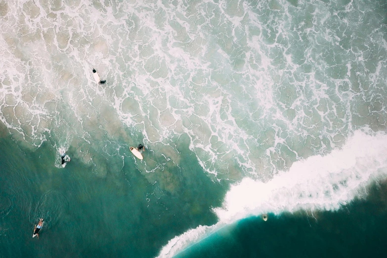 people surfing in the water near an ocean