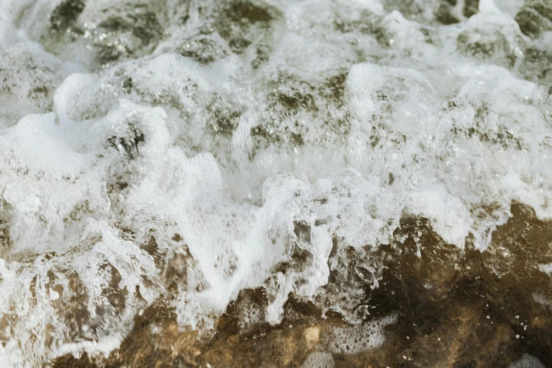 the large, wavy water is visible from above