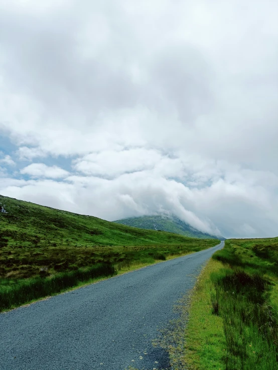 a view of a road winding into the distance