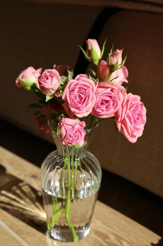 flowers are in a glass vase with water