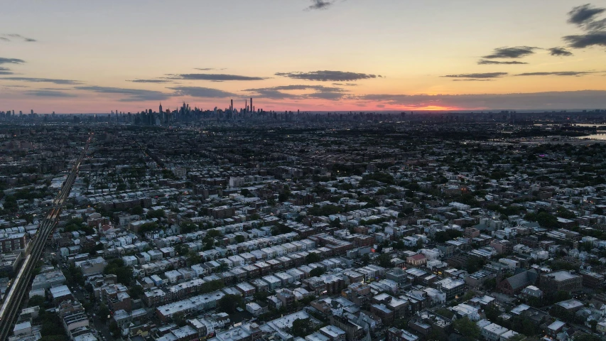 a po taken from an airplane looking at the city