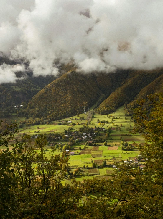 an overview s of the valley and surrounding hills