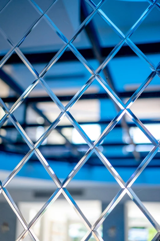 a view of an area through glass fence