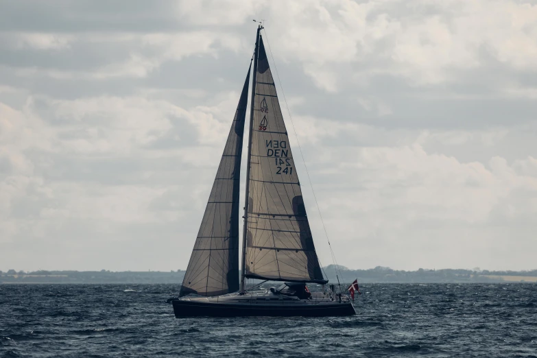 a sailboat that is out in the water