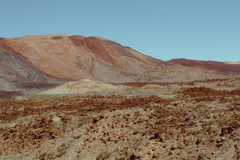 an arid area with mountains in the background