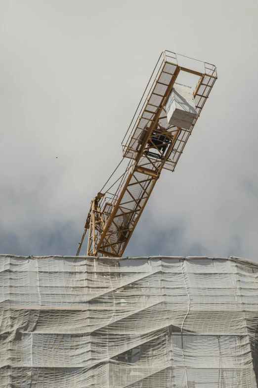 an image of a big object coming down the roof