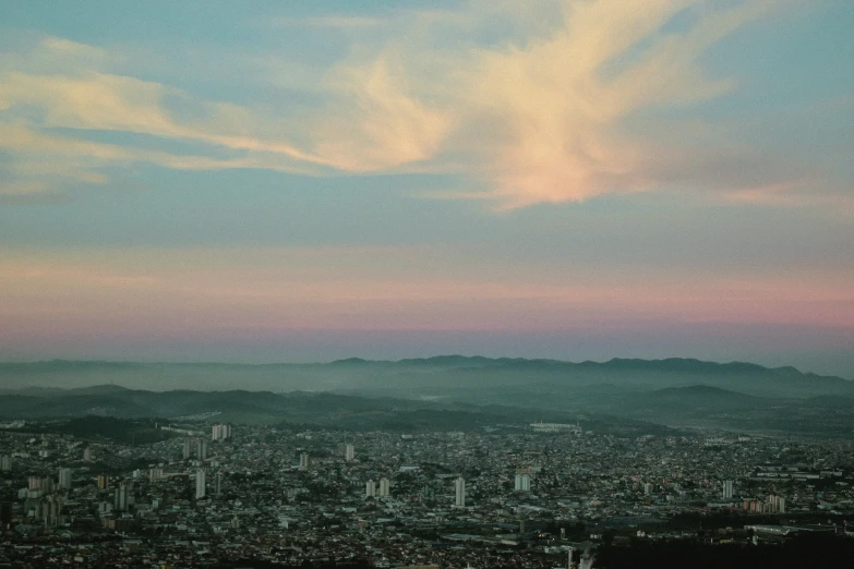 a view of some mountains during the day