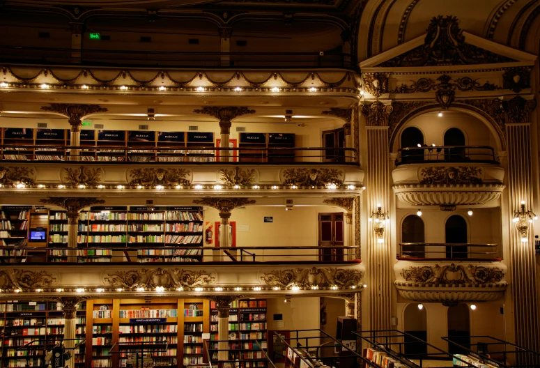 a large building filled with lots of books