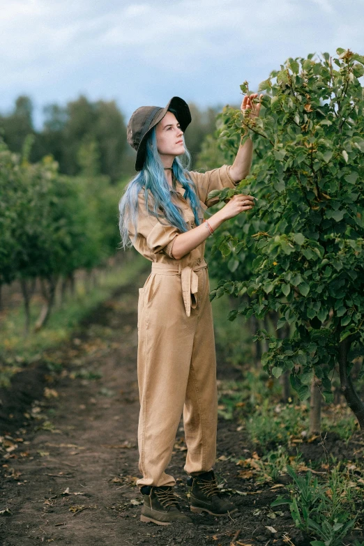 an image of a woman that is in the dirt