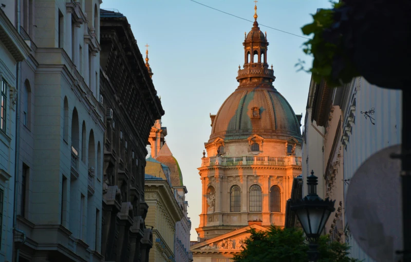 a tall building with a steeple at the top