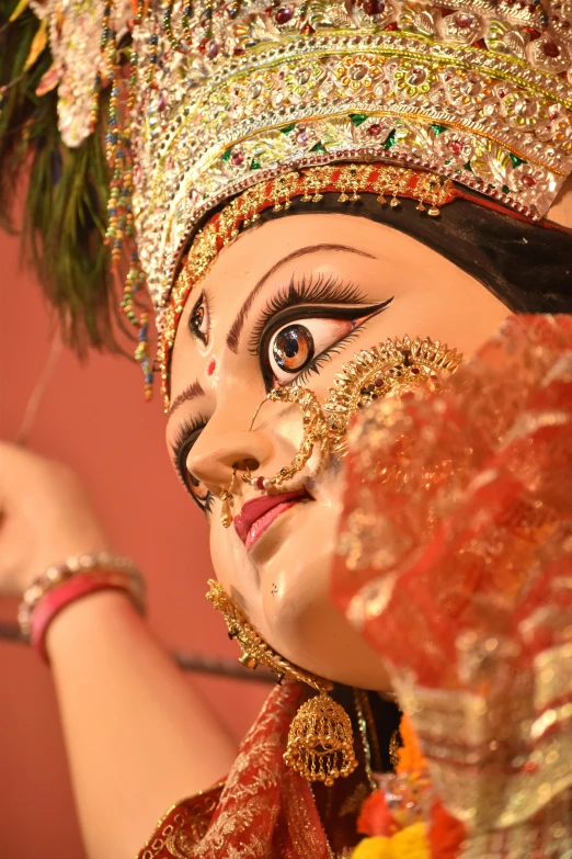 closeup of woman performing traditional dance