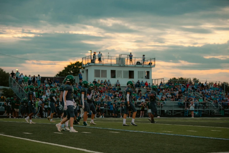 players are celeting with their teammates on the field