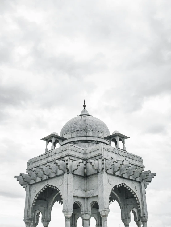 a large monument with many pillars and domes