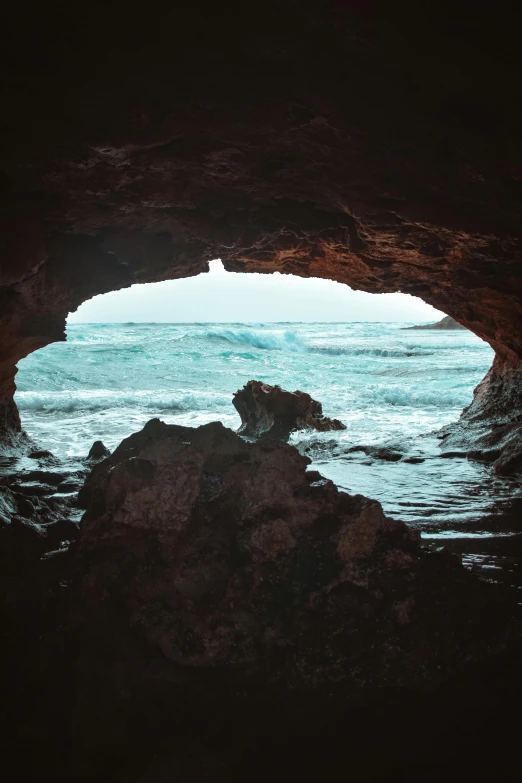 a po taken through a tunnel in the ocean