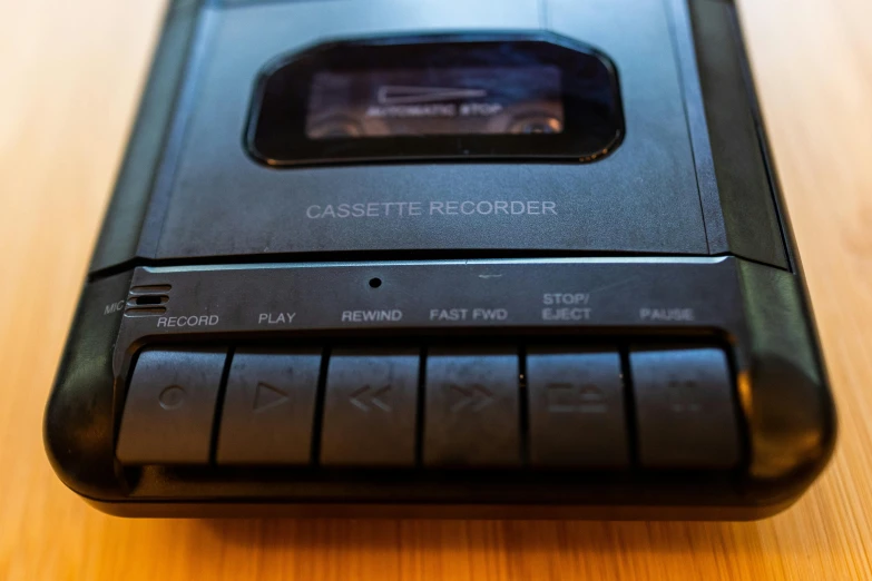 an old electronic device sitting on a table