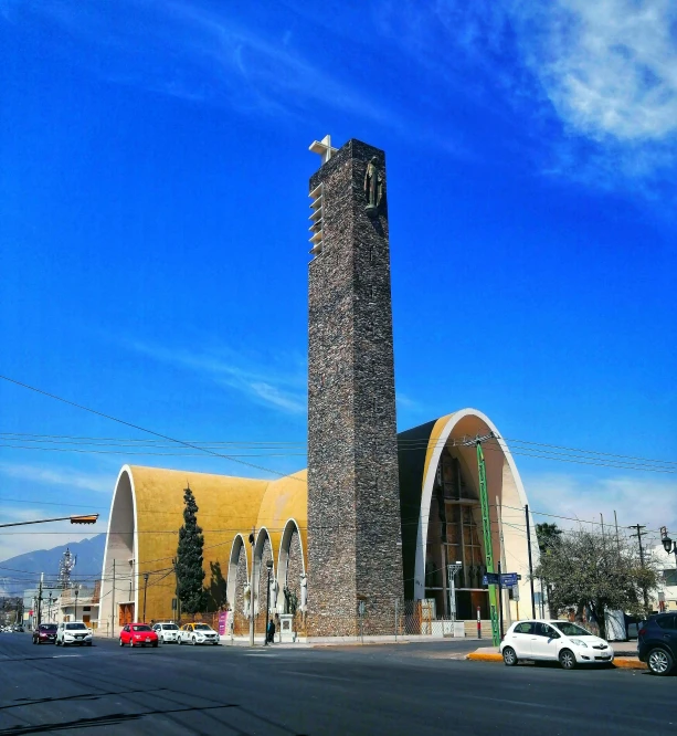 an old church in the middle of a city