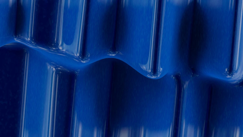 a close up of an abstract blue design of plastic