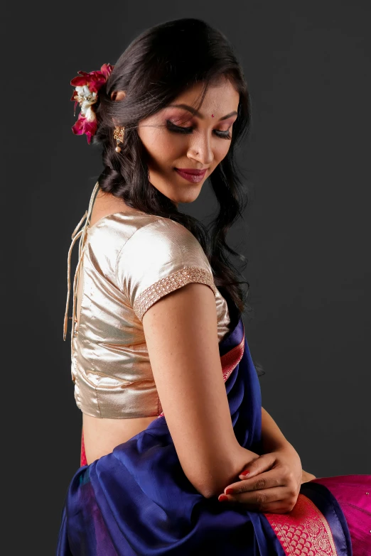 indian woman with traditional garban and headpiece