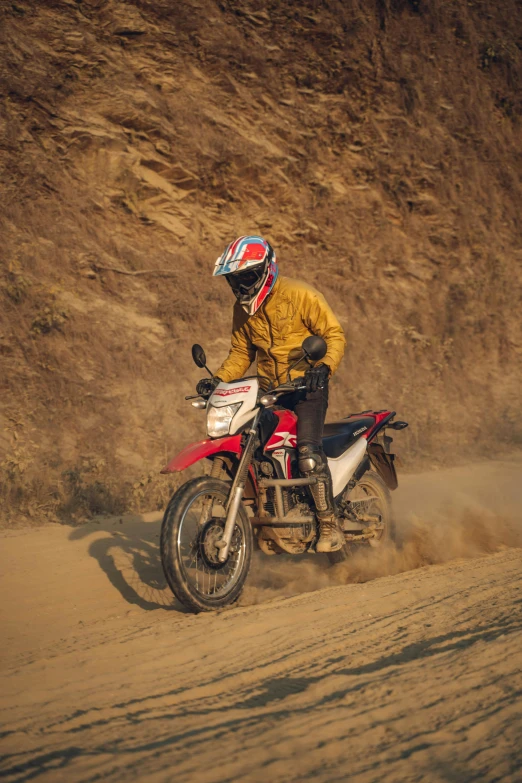 a man riding on the back of a motorcycle